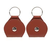 VGEBY Étui pour Plectres de Guitare en PU Durable avec Porte-clés, Sac de Rangement Portable pour Musiciens, Idéal pour Transporter des Plectres en Toute sécurité (Brown)