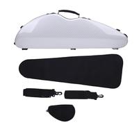 VGEBY Étui pour Violon, étui pour Violon Pleine Grandeur avec Hygromètre en Fibre de Carbone, Serrure à Combinaison, Double Bandoulière pour Tailles 4/4, 3/4, 1/2, 1/8