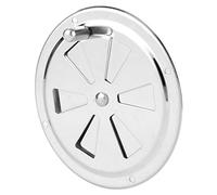 VGEBY Évent à Persiennes Rondes de 4 Pouces, Couvercle de Ventilateur Marin en Acier Inoxydable 316, Poli Miroir, Favorise la Circulation de l'air, Installation Facile pour Bateau, Yacht