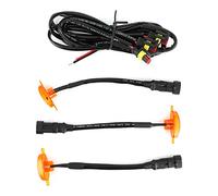 VGEBY Feux de Calandre, Feux de Calandre LED ABS avec Faisceau de Câblage, 3 Lampes de Avant Ambre, Mise à Niveau Facile à Installer pour une Utilisation de Conduite de Camion 2014 2017