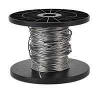 VGEBY Fil de Clôture électronique en Alliage d'aluminium et de Magnésium, Système de Clôture électronique pour Chien, Fil de 100 M, 1,8 Mm, Ligne d'impulsion Flexible à Haute conductivité pour le