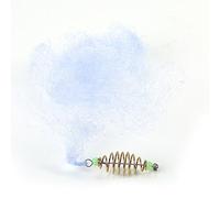 VGEBY Filet de pêche, 4pcs Nylon Repliable pêche Printemps Net Crochet de pêche Cuivre Printemps Shoal Matériel de pêche pour Nuit Shoal de pêche(8目)