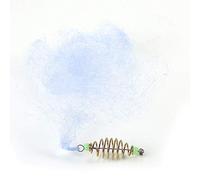 VGEBY Filet de pêche, 4pcs Nylon Repliable pêche Printemps Net Crochet de pêche Cuivre Printemps Shoal Matériel de pêche pour Nuit Shoal de pêche(8目)