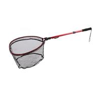 VGEBY Filet de Pêche, de Silicone Haute densité, Poignée Pliable en Alliage D'aluminium, Caoutchouc pour la Pêche en Eau Douce et Salée, avec Conception Portable Extensible pour Un (Rouge)