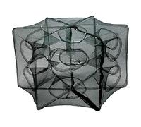 VGEBY Filet de pêche plié, 6/12 Trous Filet de pêche Pliable Poisson crevette vairon écrevisses Crabe Baitcast piège appâts Dip Cage Automatique(12Holes)