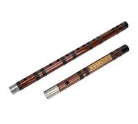 VGEBY Flûte en bambou, 2 pièces, avec raccords en laiton, corps brillant, poèmes chinois gravés, kit dizi, avec film sifflet et colle, pour débutants, recherche de performance