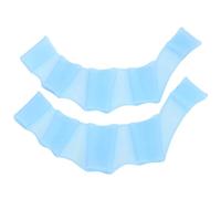 VGEBY Gants Palmés pour Doigts de Natation, Gants Pliables en Silicone Souple en Forme de Grenouille pour Adultes et Enfants, avec Conception Hydrodynamique pour Une Natation Plus Rapide (S)