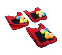 VGEBY Gilet de Balle Collante, 2 Gilets Auto-adhésifs avec Balles en Mousse Souple Jeu Enfant Sécurisé for Familles Écoles Fêtes Sportives Jeux de Plein Air