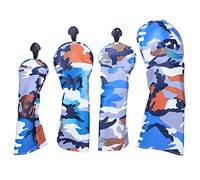 VGEBY Golf Club Cover Putter Headcover Étanche Épaissir Doublure Golf Putter Head Cover en Bois Club Headcovers Accessoire(Camouflage Blue)