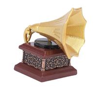 VGEBY Gramophone Miniature, Boîte à Musique Vintage en Résine, Enrichit Les Scènes de Maison de Poupée et Décore Les Chambres et Les Salons