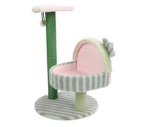 VGEBY Griffoir pour Chat, Tour de Chat à Plusieurs Niveaux avec Griffoirs en Sisal, Lit Doux, Chats D'intérieur Parfait et Petits Espaces (Style 3)