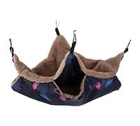 VGEBY Hamac Chaud Double Couche pour Petits Animaux de Compagnie, Kit de Hamac en Peluche pour Lapin Confortable, Offre Une Aire de Repos et de Jeu pour Les Souris et Les Hamsters (Petite Taille