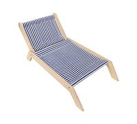 VGEBY Hamac pour Chat, Chaise Balançoire d'intérieur avec Cadre en Bois avec Conception Anti-secouement pour Chats, Endroit Confortable pour Un Repos et Un Jeu Confortables (Chaise de Plage)