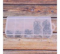 VGEBY Hameçon de Pêche, Hameçon Triple en Acier à Haute Teneur en Carbone, Kit d'accessoires de Pêche de 50 Pièces pour Les Pêcheurs