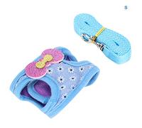 VGEBY Harnais de Laisse Réglable et Respirant pour Petits Animaux, Sangle pour Lapin et Chat, Design Confortable, 1 unité (S)