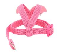 VGEBY Harnais Laisse Réglable pour Oiseaux, Usage Extérieur (Pink) | Corde élastique durable, conception légère, facile à porter, convient à la plupart des oiseaux