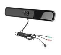 VGEBY Haut-parleurs d'Ordinateur pour Ordinateur de Bureau avec Son Stéréo 3D et Lumière LED Respiratoire Compacte USB et Aux pour Les Jeux et la Musique