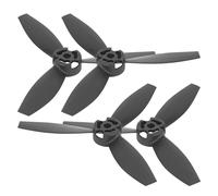 VGEBY Hélice d'avion RC 4 pièces, Conception triangulaire légère pour des performances aérodynamiques et une forte adhérence, facile à assembler Pièces de Rechange pour Drone Bebop 2 (NOIR)