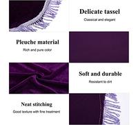 VGEBY Housse de Clavier Décorée pour Piano électronique, Housse Anti-poussière Souple, Protège le Piano 61/88 Touches, Couleurs Bordeaux/violet, Excellent Accessoire pour électronique (88 touches)