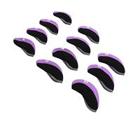 VGEBY Housses de Fer de Golf en Néoprène, Protecteur de Tête Flexible, Ensemble de Housses de Fer Numérotées pour la Plupart des Fers et Amateurs de Golf 11 Pièces (Purple)