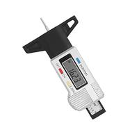 VGEBY Jauge de Profondeur de Bande de Roulement de Pneu, Outil Numérique ABS avec écran LCD pour Pneus de Moto de Camion de Voiture, Plage de Mesure 0-25.4mm