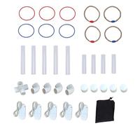 VGEBY Jeu de Lancer D'anneaux, Jeu de Lancer Interactif à LED Qui Brille dans l'obscurité avec Lumières Intégrées pour Le Camping Familial en Plein Air, sur la Plage et dans Le Jardin (5 Griffes)