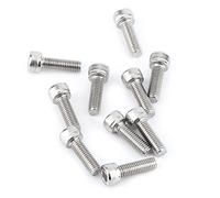 VGEBY Jeu d'écrous à Vis, Acier Inoxydable SS304, Assortiment de 160 Vis à Douille Hexagonale et écrous pour Usage Domestique et de Bureau (Tête de capuchon avec écrous hexagonaux)