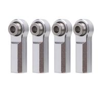 VGEBY Joint à Rotule en Alliage 4 Pièces, Filetage M4 de 7,0 Mm de Diamètre, Joint à Rotule de Voiture RC avec Forgeage Précis, pour Modèles de Voitures à échelle 1/10 (Pince argentée)