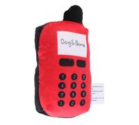 VGEBY Jouet à Mâcher pour Chien, Peluche Douce, Design Interactif (Rouge) | Matériau non toxique, Aide à l\'hygiène dentaire, Jolie forme de téléphone