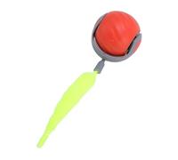 VGEBY Jouet Balle pour Chat, Jouet Interactif à Roulement Automatique en Plastique avec Son et Herbe à Chat pour Jeu d'intérieur pour Chats (Rouge)