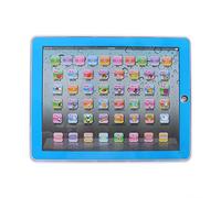 VGEBY Jouet éducatif Bilingue, Machine d'apprentissage de L'anglais pour Enfants, Tablette éducative pour Tout-Petits, avec Modes Interactifs de Lettres et de Mots, Support Pliable (Blue)