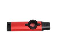 VGEBY Kazoo en Métal, Instrument à Vent en Laiton, avec 5 Diaphragmes de Flûte, Tension Réglable, Conception à Crantage et Embouchure en résine. (rouge)