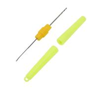 VGEBY Kit de Leurre de Pêche, Outil d'aiguille d'appât à Double extrémité en Acier Durable avec Couvercles de Protection pour la Pêche en Eau Douce et en Eau Salée