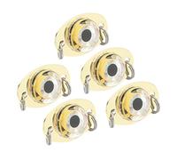 VGEBY Kit de Leurres de Pêche électroniques sous-Marins de 5 Pièces, Attirent la Lumière D'appât de Pêche D'abs LED de Lampe de Poisson pour l'eau Salée (Éclairage Blanc)