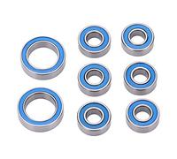 VGEBY Kit de Presse de Roulement de Roue Roulements à Billes de Voiture RC en Acier Inoxydable 8 Pièces Kit de Roulement de Moyeu de Roue scellé 5x11x4mm 10x15x4mm pour 1 10 Entretien et