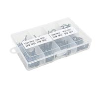 VGEBY Kit de Réparation de Pointe de Canne à Pêche, Anneaux de Guidage en Céramique en Acier Inoxydable pour Canne à Pêche au Leurre, Kit de 80 Pièces avec Boîte en Plastique de Haute qualité