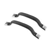 VGEBY Kit de Sangle de Traction pour Poignée de Porte Intérieure, Caoutchouc élastique avec Acier Inoxydable, Remplacement pour YJ 1987 - 1995, côté Avant Gauche Droit (BROWN) (BLACK)