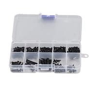 VGEBY Kit de Vis pour Voitures RC 1/18, en Fer de qualité Supérieure, Haute dureté et Antirouille, avec Différentes tailles.