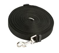 VGEBY Laisse Longue pour Chien, Laisse de Dressage Légère en PP et Alliage avec Longueur Réglable pour Grands Chiens, Idéale pour la Randonnée, Le Camping et Les Activités de Plage (Black)