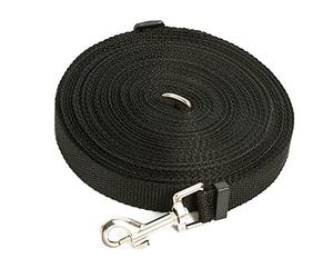 VGEBY Laisse Longue pour Chien, Laisse de Dressage Légère en PP et Alliage avec Longueur Réglable pour Grands Chiens, Idéale pour la Randonnée, Le Camping et Les Activités de Plage (Black)