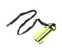 VGEBY Laisse pour Chien avec Pochette à Fermeture éclair, Laisse de Taille Réfléchissante Réglable pour la Course à Pied, la Randonnée, Corde élastique en Nylon Haute Résistance pour (Green)