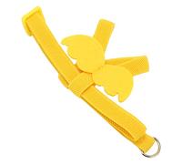VGEBY Laisse pour Oiseaux, Harnais élastique avec Poignée Confortable, Sangle en Soie et Latex Légère et Durable pour l'entraînement au Vol et à la Marche des Petits Perroquets (Yellow)