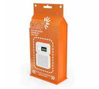 VGEBY Lampe à Eau Salée Lanterne de Secours Portable à LED ABS Polypropylène 3W 50lm 140 à 200 Heures Camping Randonnée Kit de Coupure de Courant pour Campeurs Randonneurs Préparateurs (ORANGE)