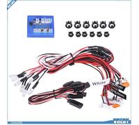 VGEBY Lampe clignotante RC Système D'éclairage RC, Kit de Système D'éclairage 12 LED Lumières Lampes RC jouets construire