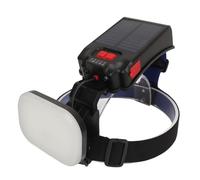 VGEBY Lampe Frontale LED, Lampe Frontale Solaire Rechargeable USB avec 1200, 3 Modes, Affichage de la Batterie Inclinable à 90 Degrés, Lumière Extérieure ABS PC pour le Camping, la Course à Pied,