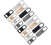 VGEBY Languette de Fermeture à Ressort Pratique et Réutilisable, Ensemble de 16 Pièces de Remplacement de Fermeture à Glissière pour Sacs à Dos, Poignée D'extension de à Glissière en Métal de Haute