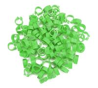 VGEBY Leg Rings Set, 100pcs Plastic 8mm (GREEN) | Matériaux non toxiques, Conception réutilisable, Clip simple, Variété de couleurs