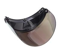 VGEBY Lentille de Casque de Moto, Visière Réglable de Protection UV Amovible avec Attaches à Boutons en Métal, pour Casque de Vélo de Moto (COLORFUL)