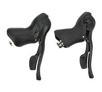 VGEBY Leviers de Frein de Vélo en Alliage d'aluminium PVC 7 Vitesses Levier de Frein Ensemble avec Câbles 22,2 à 23,8 Mm pour Guidon de Vélo de Route Bullhorn Cyclistes de Banlieue