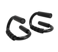 VGEBY Lot de 2 Barres de Pompes en Mousse d'acier avec Poignées d'exercice en Forme de S pour Support de Poignet, Assemblage Facile, Entraînement du Haut du Corps à la Maison, au Bureau, à la